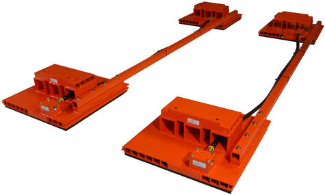 Cross-beam Air Caster Load Module System